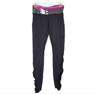 LULULEMON Speed Tight Brushed Interlock in Black / Quilt Winter